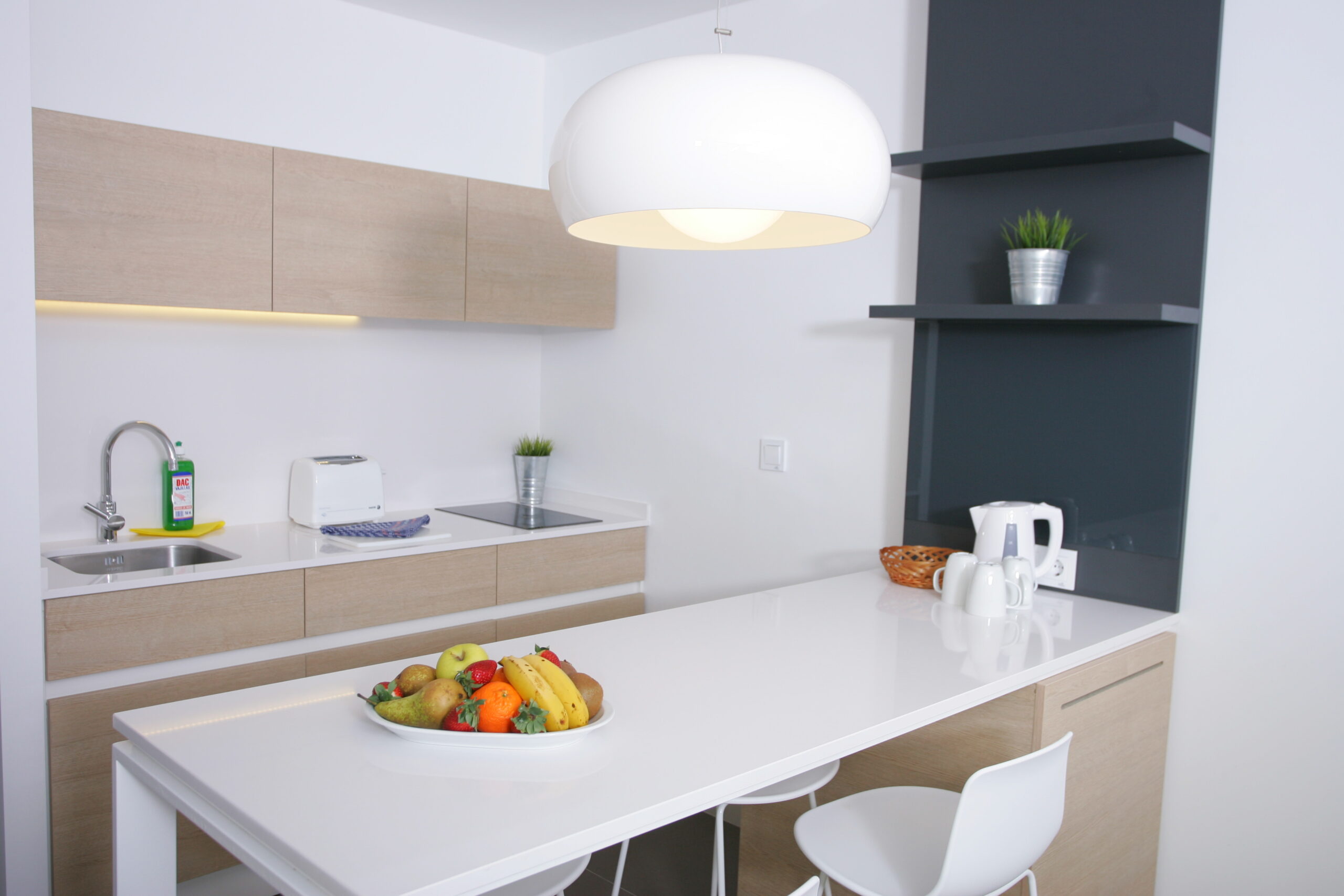 Image of Comfort 1 Bedroom 1 Bathroom apartment, showing the kitchen
