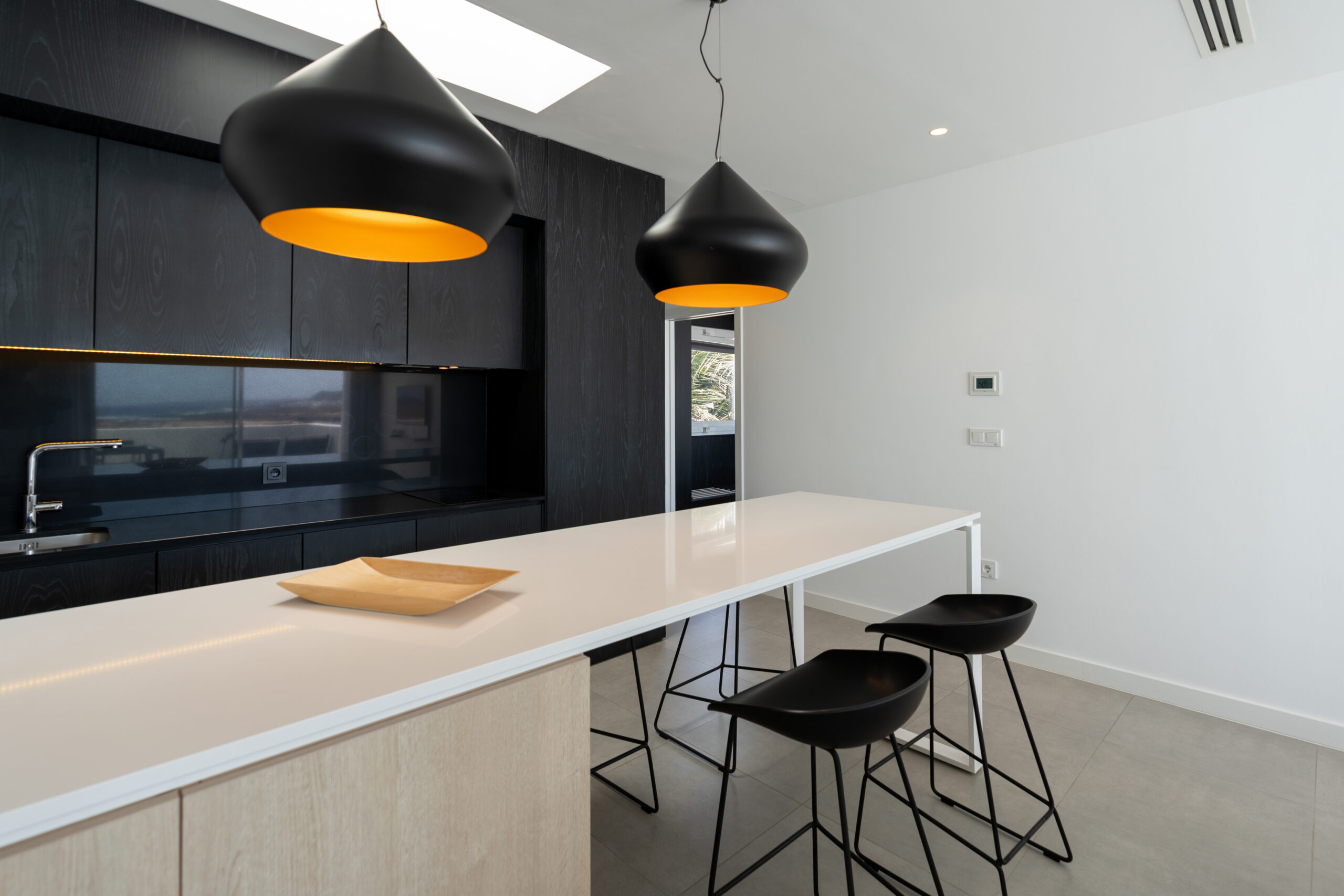 The kitchen of the 1 bedroom 2 bathroom suite at Club La Santa.
