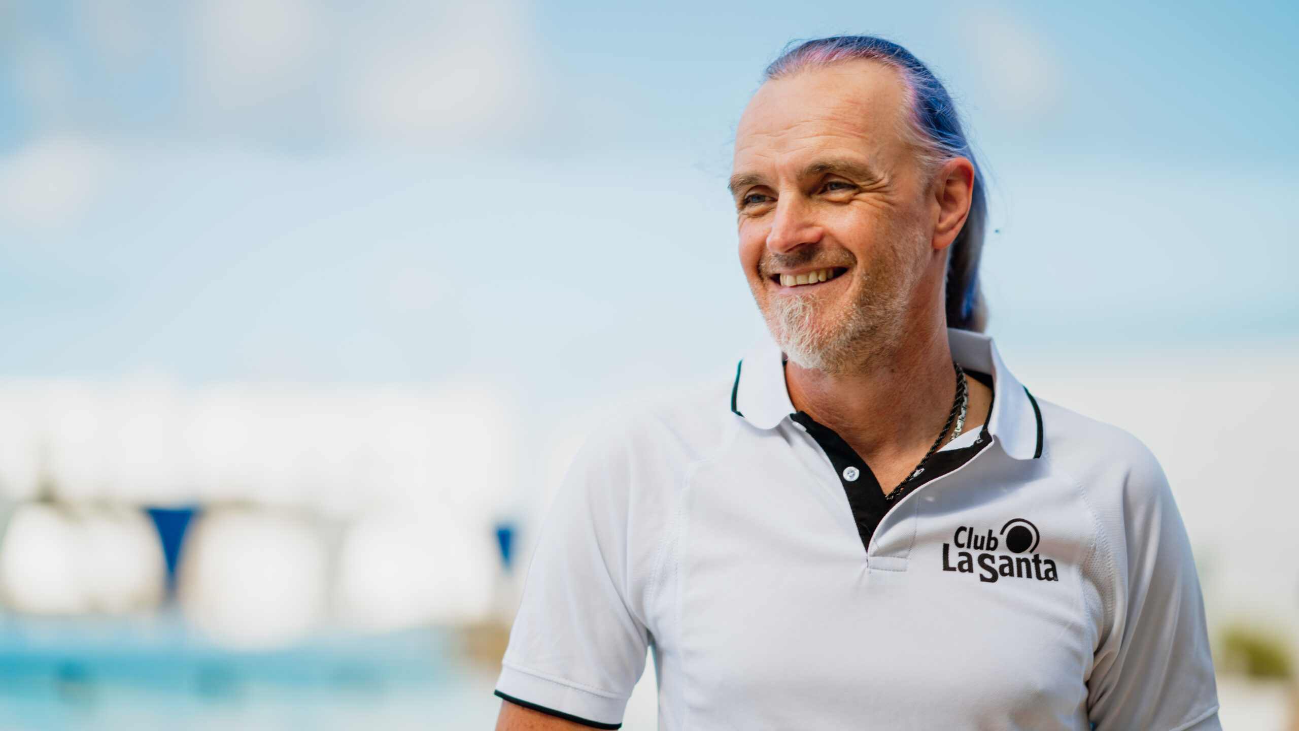 A headshot of Chris Wild, the organiser of the Long Distance Triathlon Camp at Club La Santa.